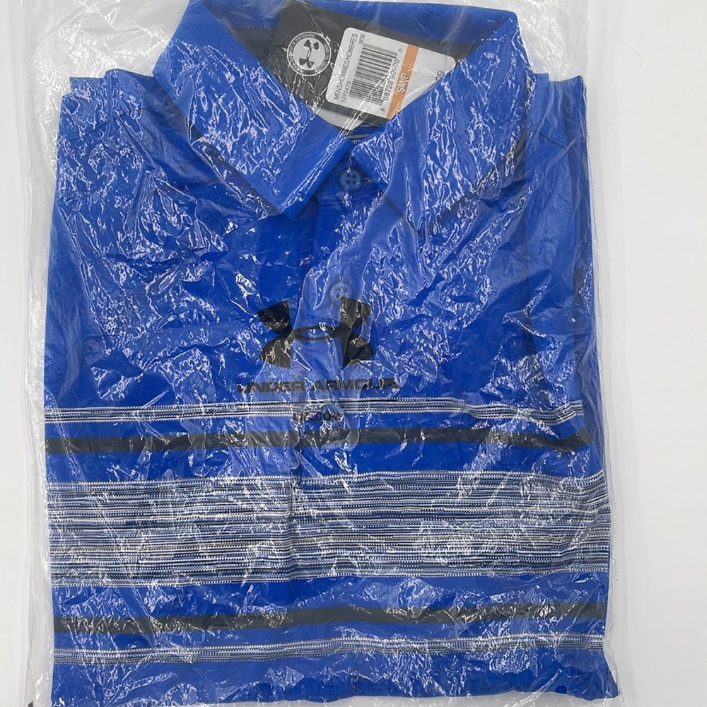 NWT Under Armour Men's Playoff Space Dye Polo Blue‎ - Picture 5 of 6